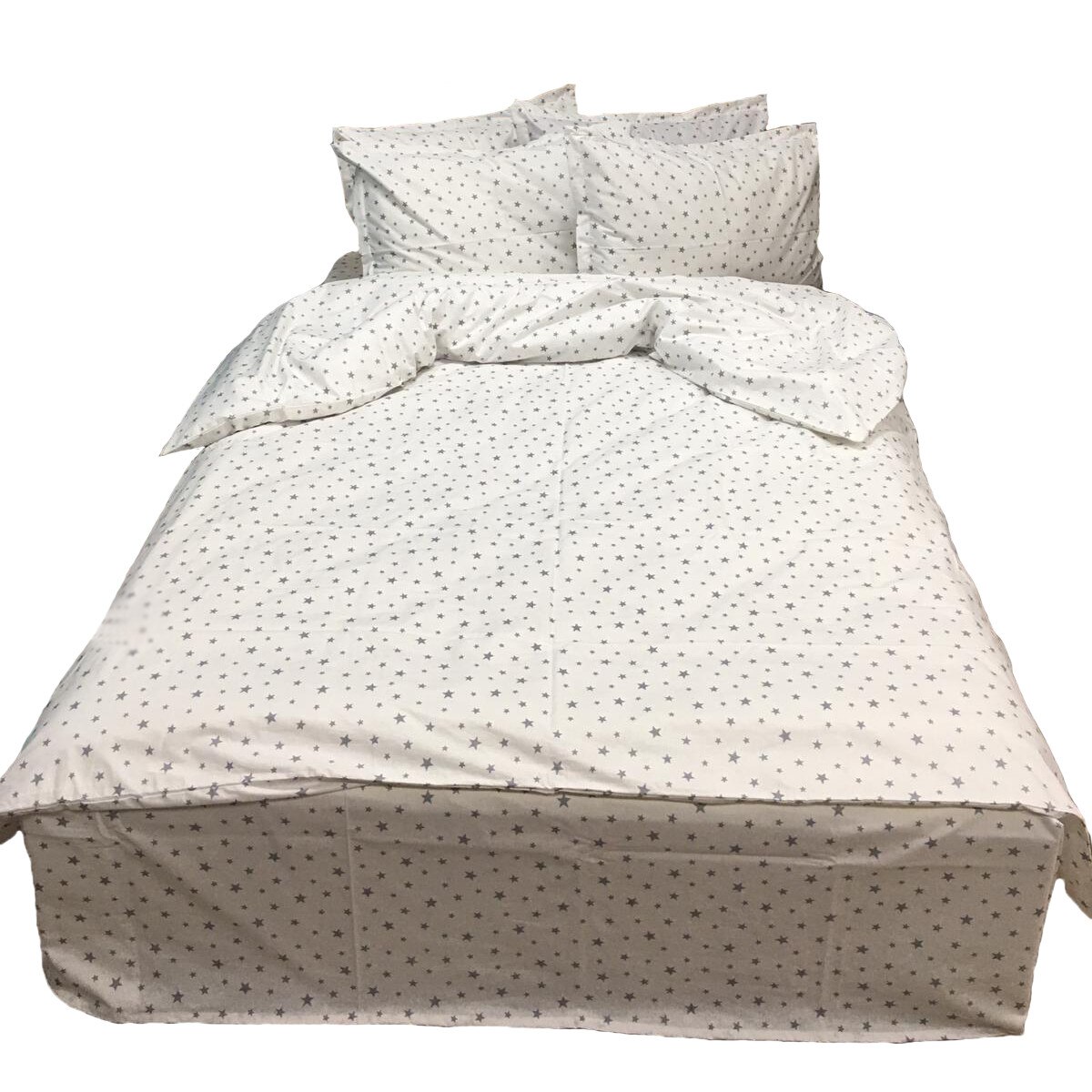 Set lenjerie pat dublu, sase piese, din bumbac ranforce by Liz Line - D6146