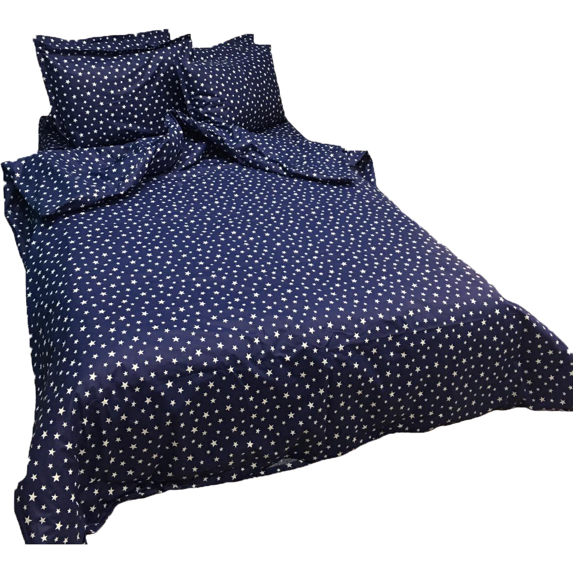 Set lenjerie pat dublu, sase piese, din bumbac ranforce by Liz Line - D6151