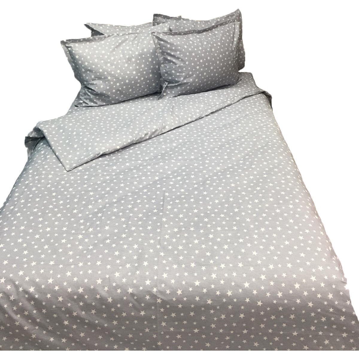 Set lenjerie pat dublu, sase piese, din bumbac ranforce by Liz Line - D6149