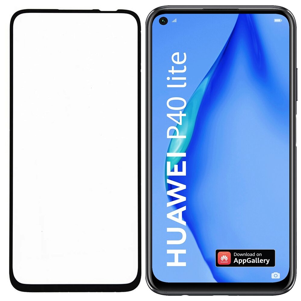 Folie Sticla MyScreen L!ite pentru Huawei P40 Lite, Full Cover, Full Glue, 9H, 0.33 mm, Negru