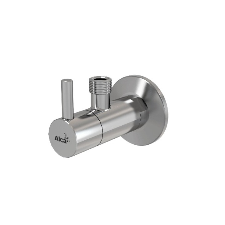 Robinet coltar cu filtru, Alca Plast, 1/2"×3/8", rotund, ARV001