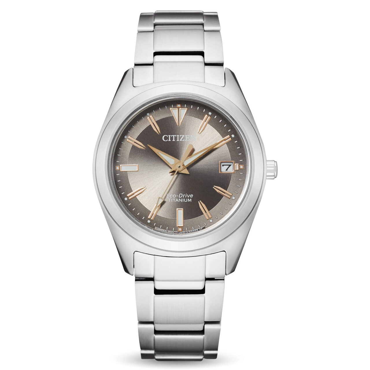 Ceas de dama Citizen FE6150-85H, Quartz, 34mm, 5ATM, Gri