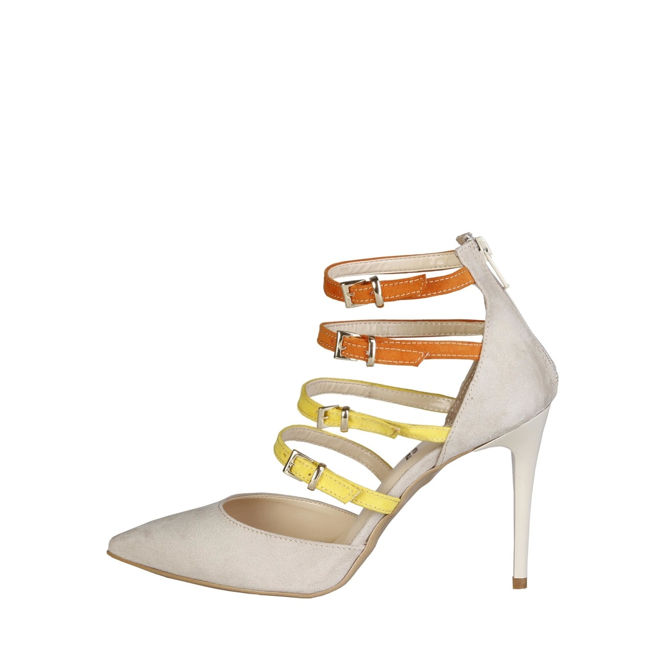 Pantofi cu toc femei V 1969 model SELINE, Maro, 41