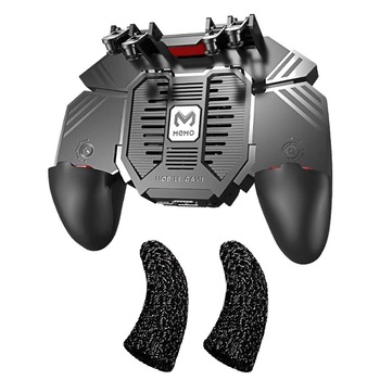 Controler AK77 4000mah cu 2 manusi gaming PUBG Fortnite Call of duty triggere mecanice, baterie, cooler racire telefon Controler AK77 4000mah cu 2 manusi gaming PUBG Fortnite Call of duty triggere mecanice, baterie, cooler racire telefon