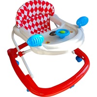 premergator reglabil in 3 trepte novokids my first car  cu volan  model masinuta pliabil 6 roti cu sunete rosu cu gri imagen 23_0_
0