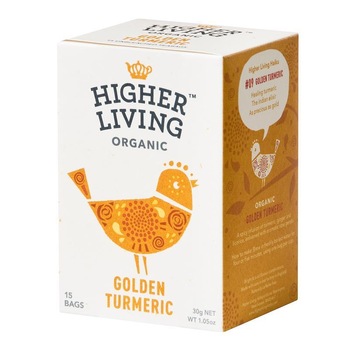 Ceai Golden Turmeric Bio 15plicuri Higher Living Ceai Golden Turmeric Bio 15plicuri Higher Living