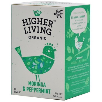 Ceai Moringa si Menta Bio 15plicuri Higher Living Ceai Moringa si Menta Bio 15plicuri Higher Living