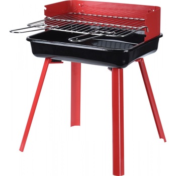 Gratar BBQ, 36x31x45 cm, metal, rosu Gratar BBQ, 36x31x45 cm, metal, rosu