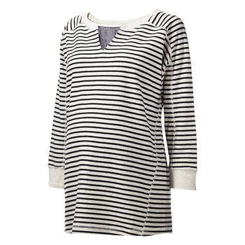 Bluza gravide Next, bej, marimea 40, cu dungi Bluza gravide Next, bej, marimea 40, cu dungi