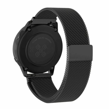 Curea metalica tip plasa cu prindere magnetica universala 22mm pentru Samsung Watch46, Gear S3, Moro 360 2nd 46, Fossil, negru Curea metalica tip plasa cu prindere magnetica universala 22mm pentru Samsung Watch46, Gear S3, Moro 360 2nd 46, Fossil, negru