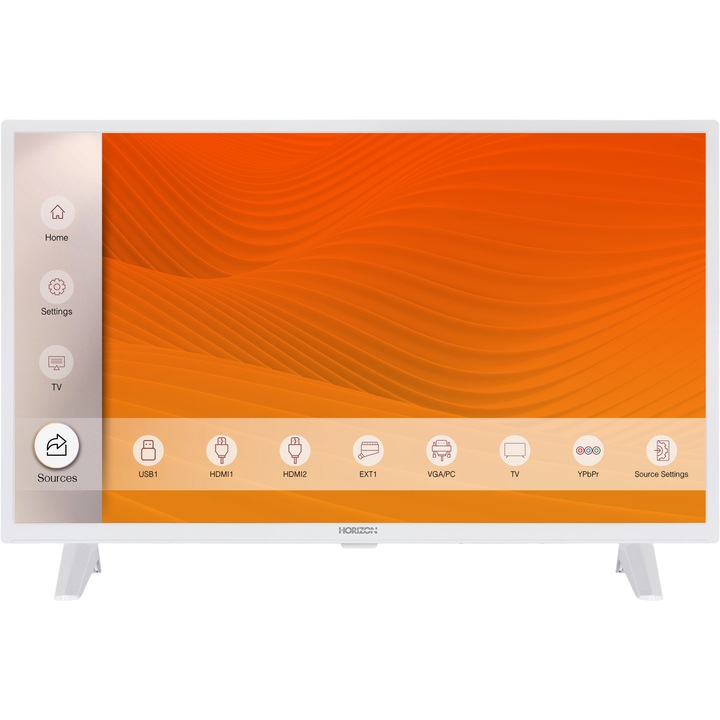 Телевизор Horizon 32HL6301H, 32" (80 cm), HD, LED, Клас F, Бял