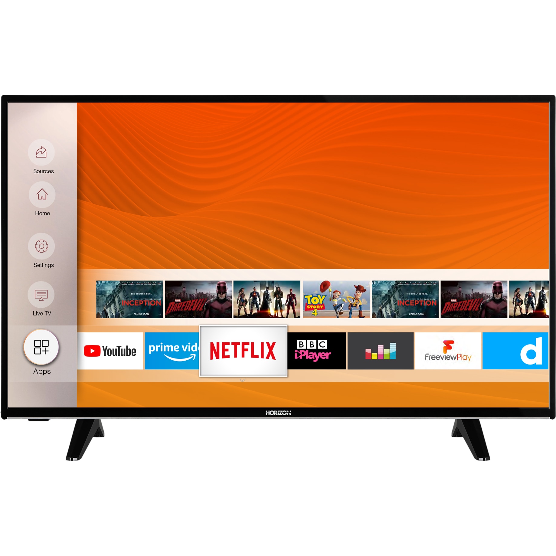 Televizor Horizon 43HL6330F, 108 cm, Smart, Full HD, LED, Clasa E