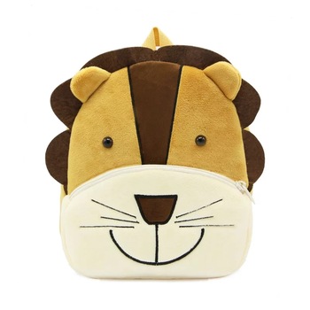 Rucsac personalizat gradinita, model Leu, din plus, 27 x 24 cm Rucsac personalizat gradinita, model Leu, din plus, 27 x 24 cm