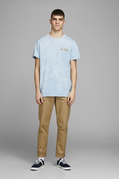 Jack&Jones, Tricou cu decolteu la baza gatului h, Albastru pal, S Jack&Jones, Tricou cu decolteu la baza gatului h, Albastru pal, S