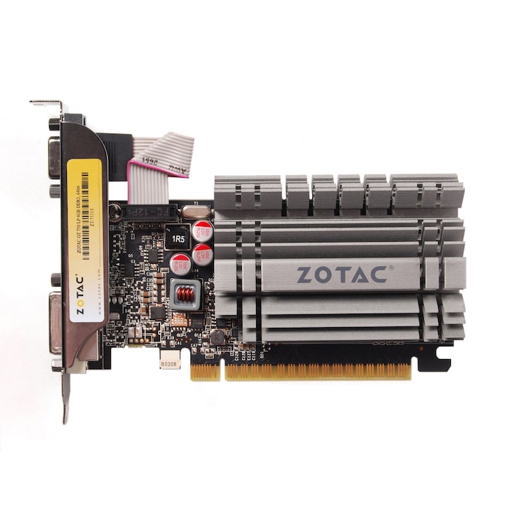 ZOTAC GeForce® GT 730 ZONE videokártya, 4 GB DDR3, 64 bites