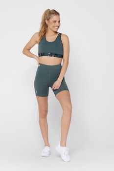 Only Play, Bustiera cu bretele cu model incrucisat pe partea din spate, Gri carbune/Roz/Negru, XS Only Play, Bustiera cu bretele cu model incrucisat pe partea din spate, Gri carbune/Roz/Negru, XS