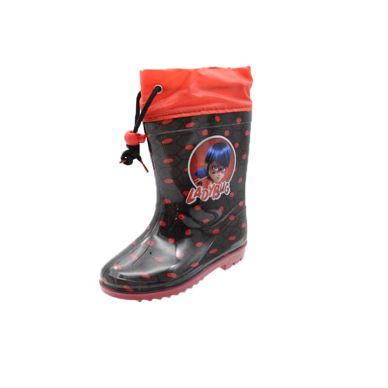 Cizme din cauciuc pentru fete E plus M, Buburuza, Multicolor