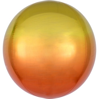 Balon Folie Orbz Ombre Galben & Portocaliu, 38x40cm, AMS 39848 01 Balon Folie Orbz Ombre Galben & Portocaliu, 38x40cm, AMS 39848 01