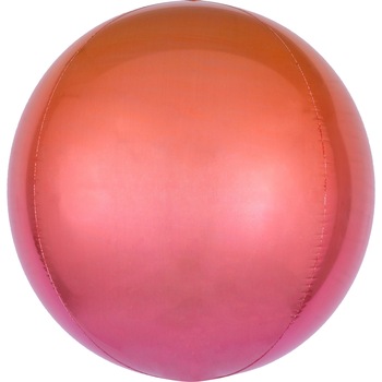 Balon Folie Orbz Ombre Rosu & Portocaliu, 38x40cm, AMS 39847 01 Balon Folie Orbz Ombre Rosu & Portocaliu, 38x40cm, AMS 39847 01