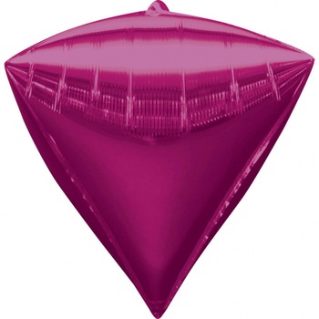 Balon Folie Diamant Fucsia, 38x43cm, AMS 28341 99 Balon Folie Diamant Fucsia, 38x43cm, AMS 28341 99