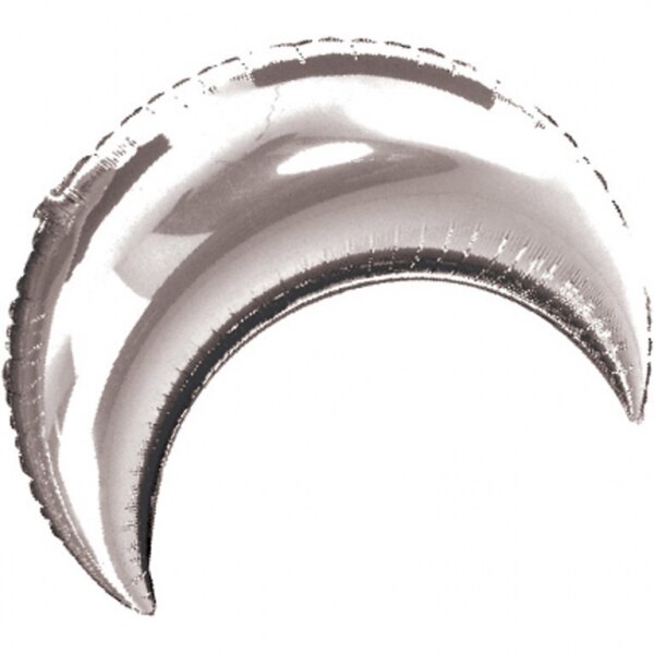 Balon Folie SEMI-LUNA argintiu, 33x36cm, AMS 16297 99