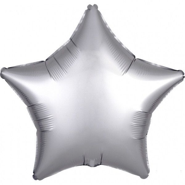 Balon Folie STEA Argintiu Platina - SATIN Lux, 43cm, AMS 38967 01