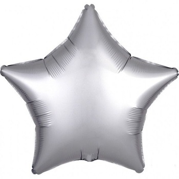 Balon Folie STEA Argintiu Platina - SATIN Lux, 43cm, AMS 38967 01 Balon Folie STEA Argintiu Platina - SATIN Lux, 43cm, AMS 38967 01