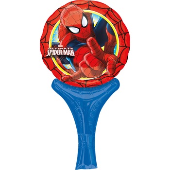 Balon folie Inflate-a-Fun Spiderman, 15x30cm, AMS 27027 01 Balon folie Inflate-a-Fun Spiderman, 15x30cm, AMS 27027 01