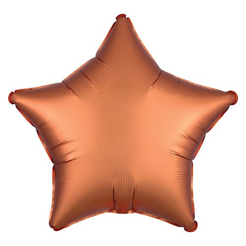Balon Folie STEA Amber - Caramiziu - SATIN Lux, 43cm, AMS 38975 01