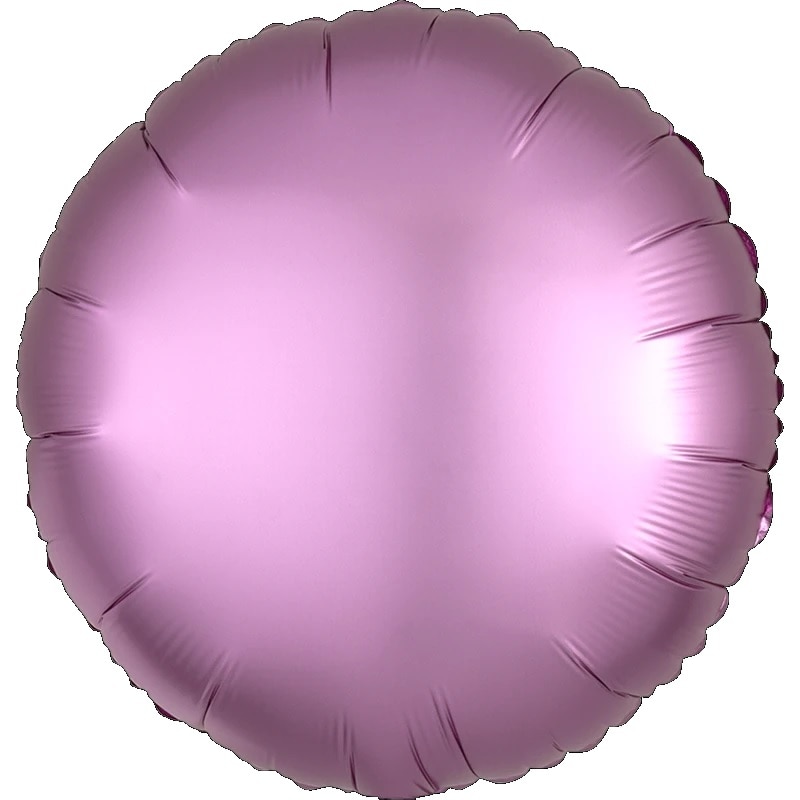 Balon Folie ROTUND ROZ FLAMINGO - SATIN Lux, 43cm, AMS 40167 01