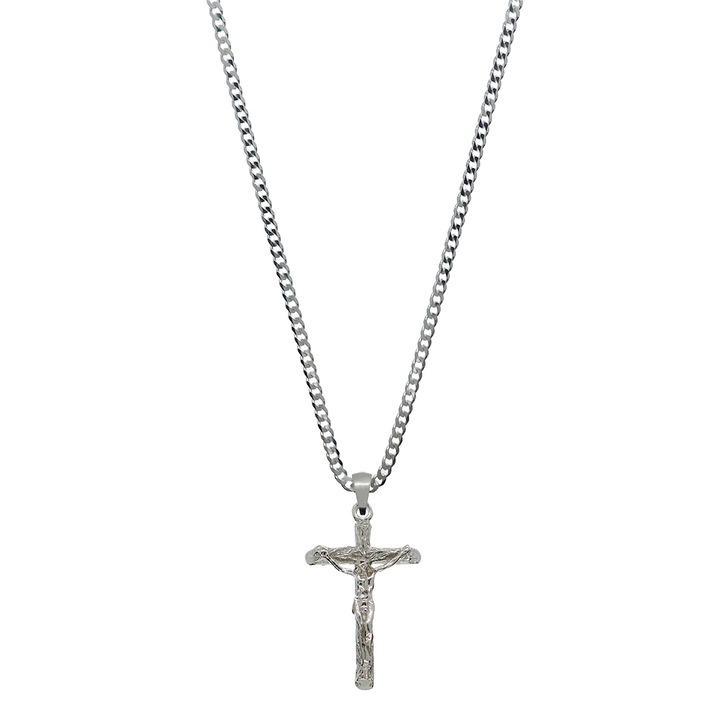 Dras 4100PANZ1715 ezüst lánc kereszttel
