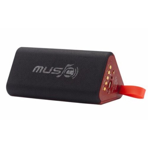 Boxa audio portabila cu Autonomie 3 ore, Frecventa radio FM, 1 difuzor, Conexiune prin Bluetooth, Intrari USB si Card SD, Carcasa din plastic, Negru