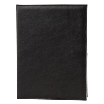 Mapa camera A4+, LeatherLike, piele PU interior/exterior, lavabila, negru Mapa camera A4+, LeatherLike, piele PU interior/exterior, lavabila, negru