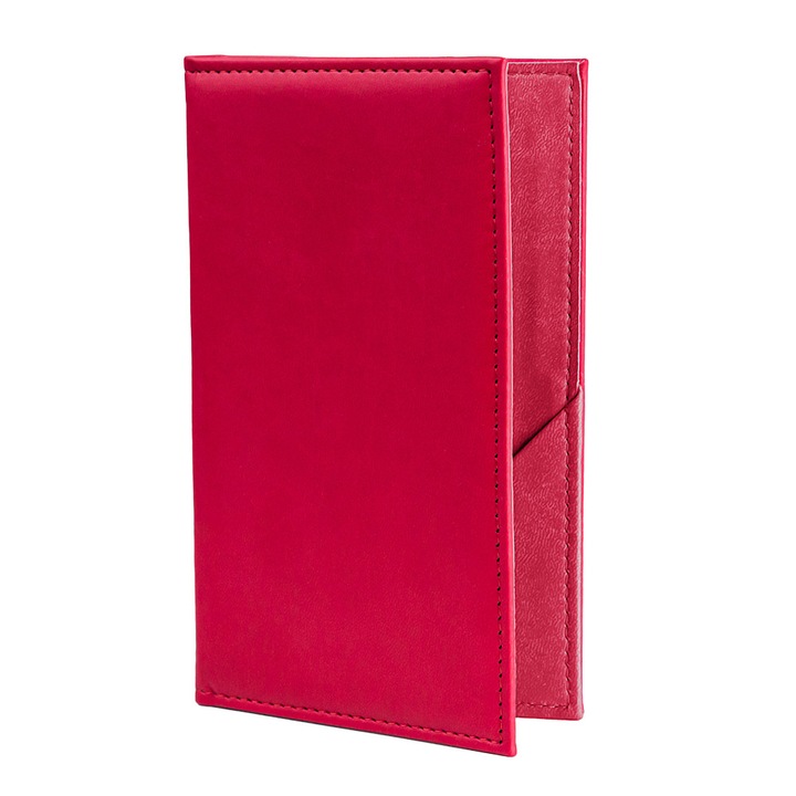 Nota de plata Softleather, piele PU interior/exterior, lavabila, rosu