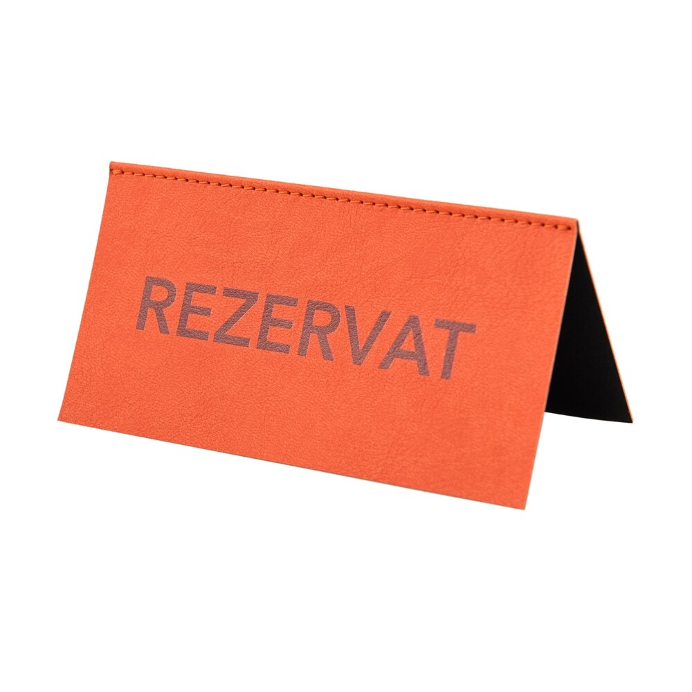 Suport rezervat, LeatherLike, piele PU interior/exterior, lavabila, portocaliu
