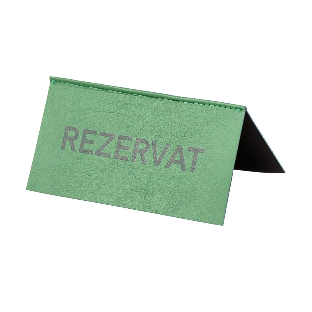 Suport rezervat, LeatherLike, piele PU interior/exterior, lavabila, verde