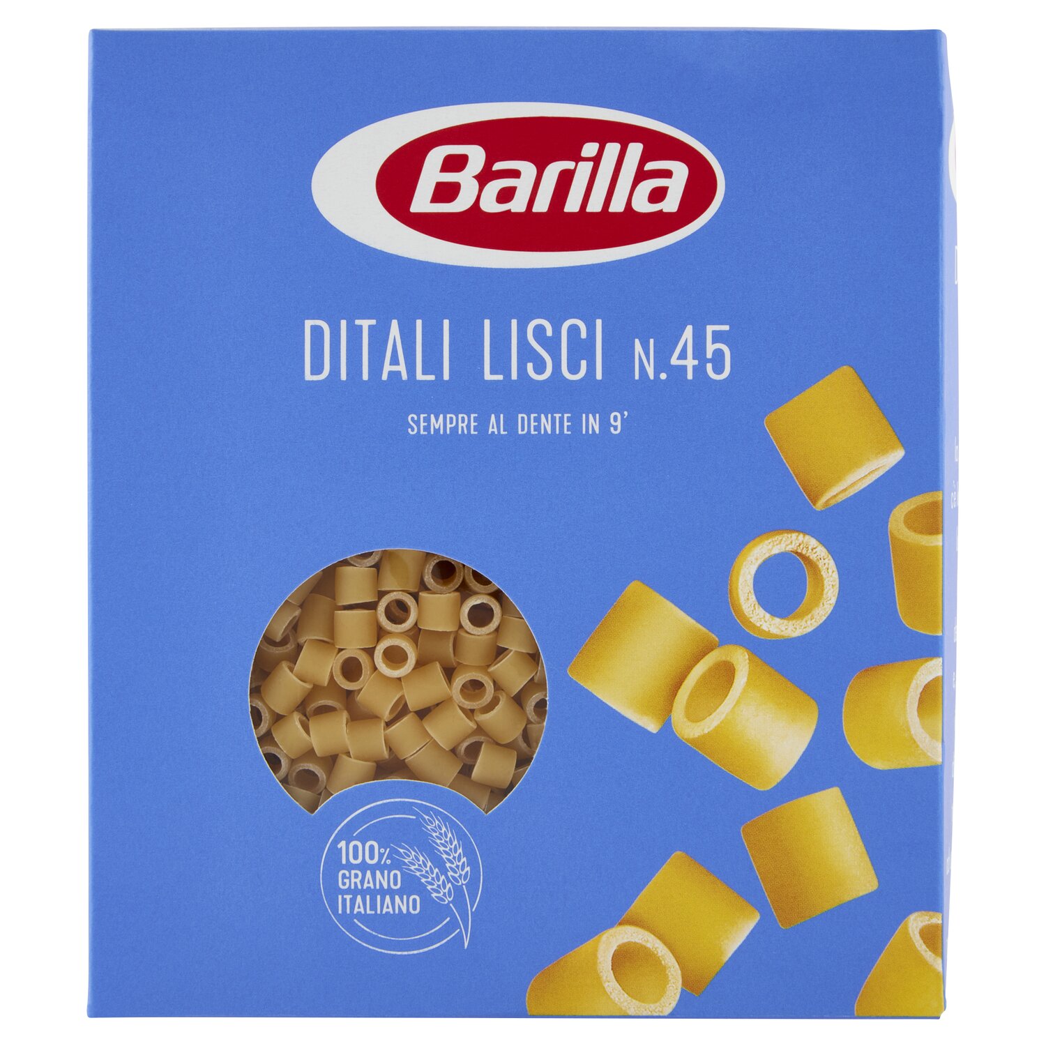 Paste Barilla Ditali Lisci n.45, 500 g