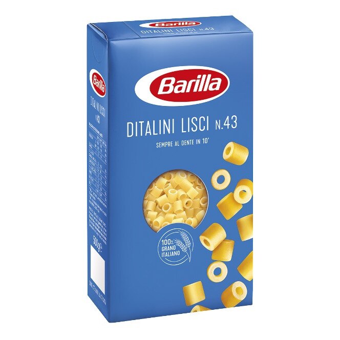 Paste Barilla Ditalini Lisci n.43, 500 g
