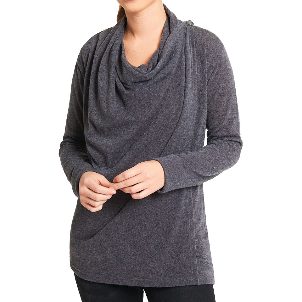 Cardigan gravide/alaptare Jojo Maman Bebe, gri, marimea L