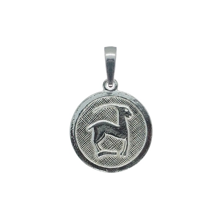 Козирог сребърен медальон Европейски зодиак 4201200 Dras
