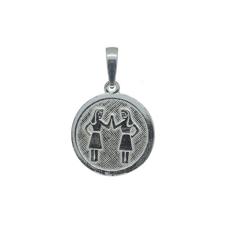 Medalion argint zodie Gemeni zodiac european 4201200 Dras