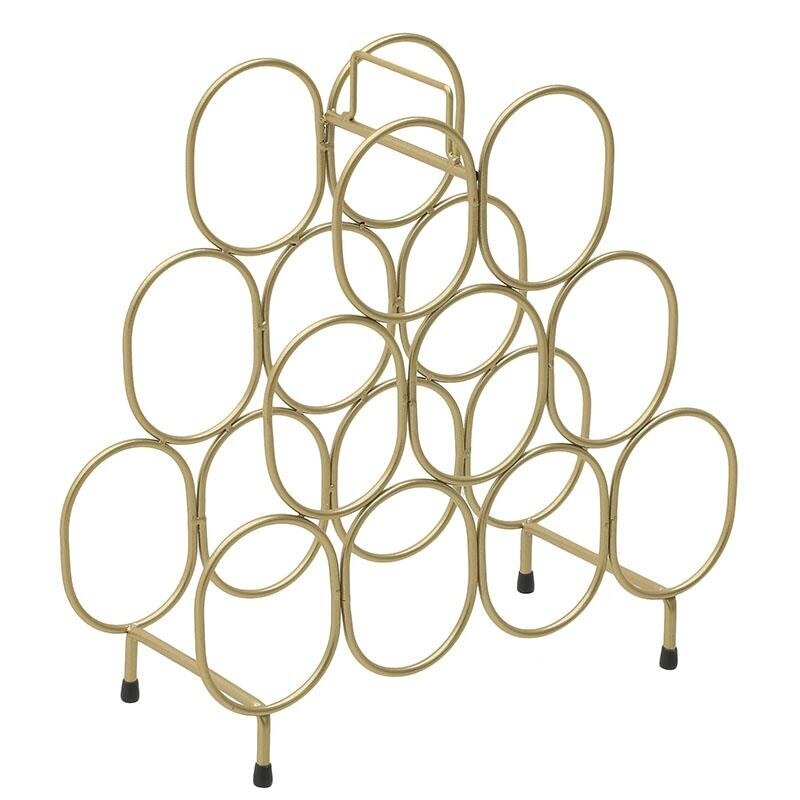 Suport metalic sticle auriu 43cm x 18cm x 42cm