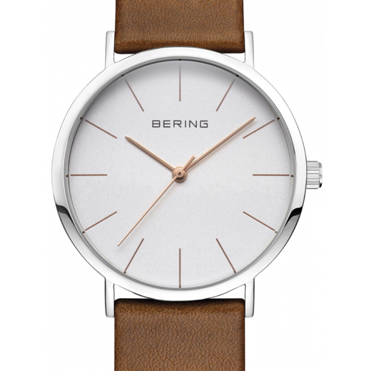 Ceas de dama Bering 13436-506, Quartz, 36mm, 3ATM, Argintiu