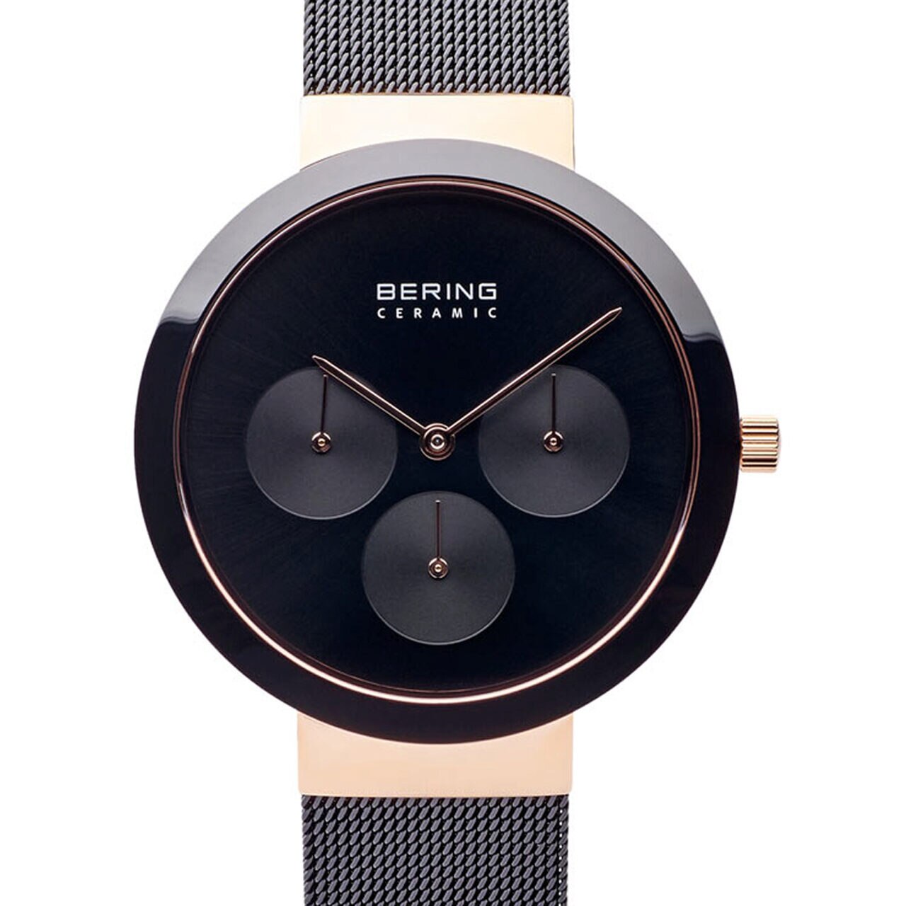 Ceas de dama Bering 35036-166, Quartz, 36mm, 5ATM, Auriu