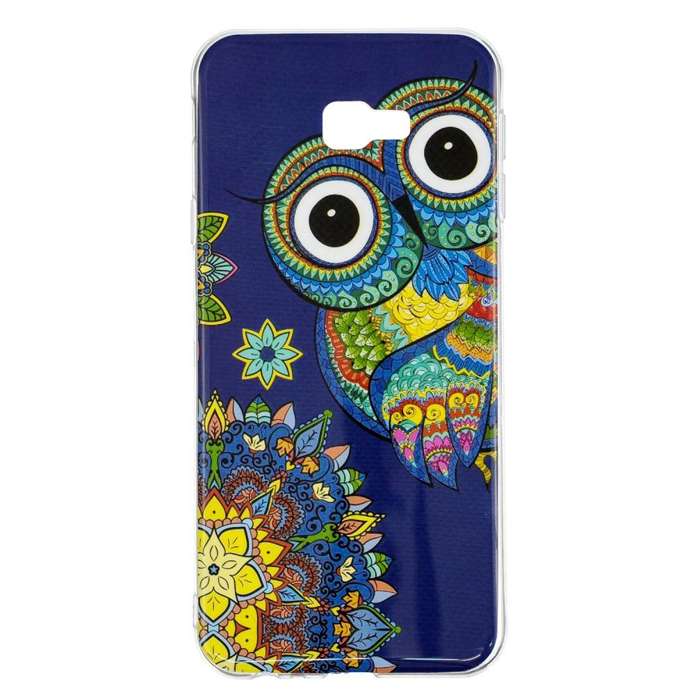 Husa Samsung Galaxy J4 Plus Model Mandala Owl, Fosforescenta, Antisoc, Viceversa Multicolor