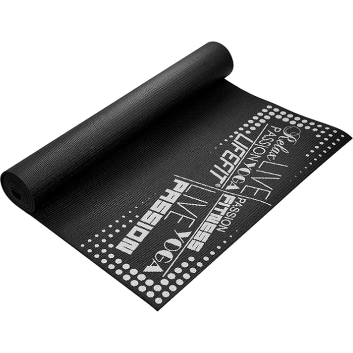 Saltea fitnes/yoga/pilates LifeFitSLIMFIT, 173 x 61 x 0.4 cm, negru