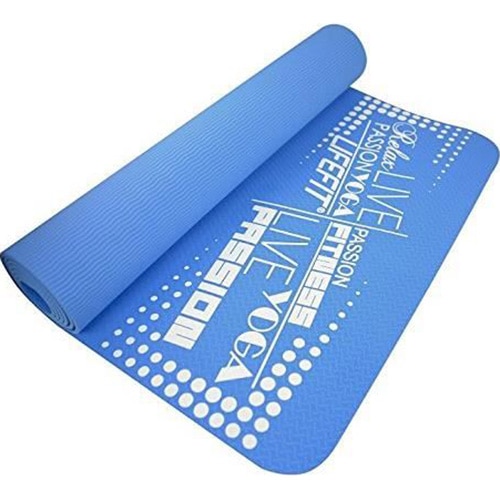Saltea fitnes/yoga/pilates SLIMFIT, 173 x 61 x 0.4 cm, albastru