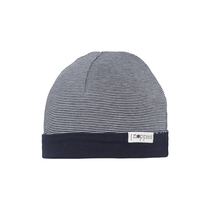 Caciula bebe, Noppies, cu dungi, Jandino, bleumarin`21, Bleumarin