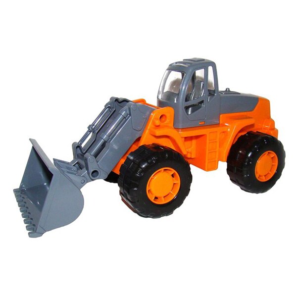 Tractor cu incarcator Craft , Portocaliu/Gri , Polesie , Dimensiuni: 25x10x11 cm
