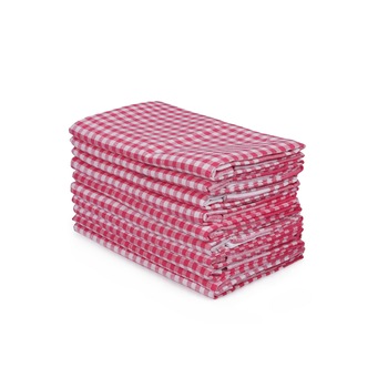 Set 10 prosoape bucatarie, roz/alb, 46 x 76 cm, 100% bumbac, Eponj home Set 10 prosoape bucatarie, roz/alb, 46 x 76 cm, 100% bumbac, Eponj home